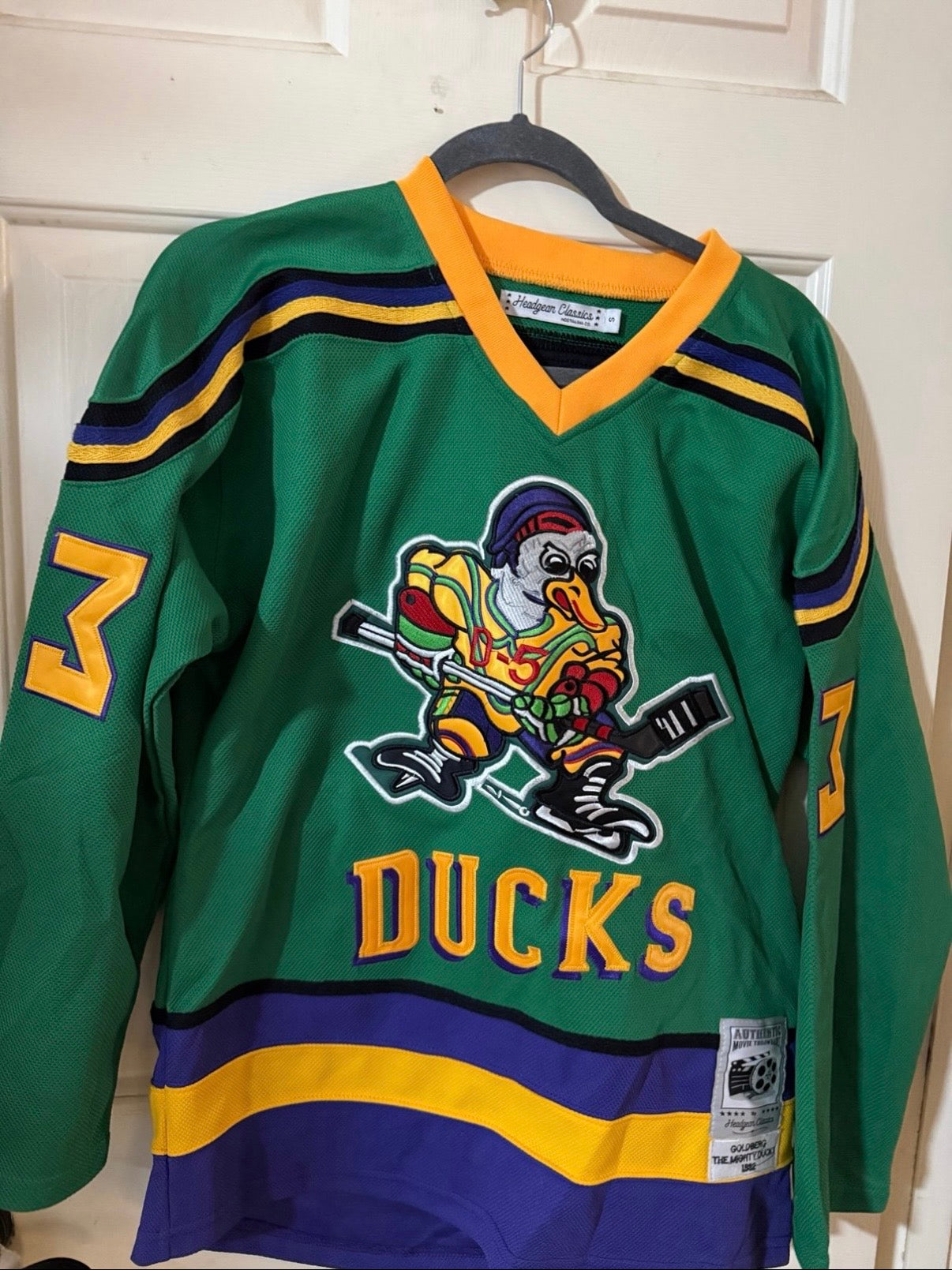 Mighty Ducks Greg Goldberg Hockey Jersey